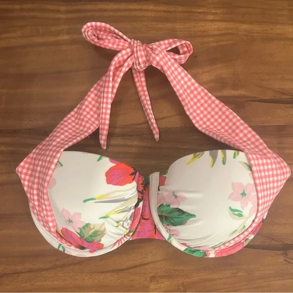 VENUS Pink Gingham 8/10 Swimwear Bikini top and Two sets of Bottoms - Picture 11 of 13